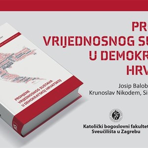 Poziv na predstavljanje knjige "Promjene vrijednosnog sustava u demokratskoj Hrvatskoj"